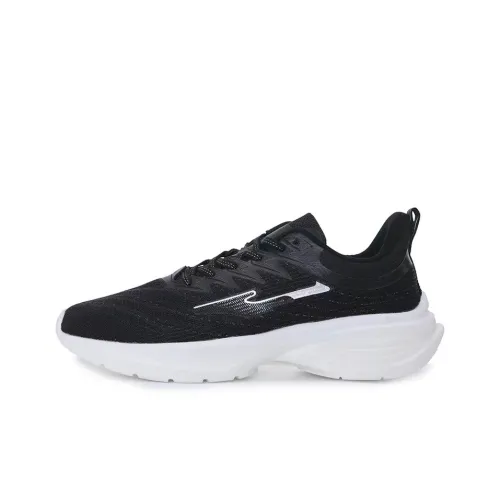 Erke Bullets Low Top Running Shoes Men's Jet Black