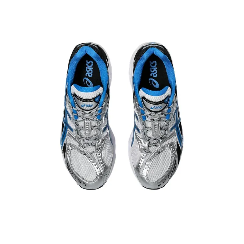 Asics GEL Nimbus 10.1 Low Top Running Shoes Unisex White Blue-2