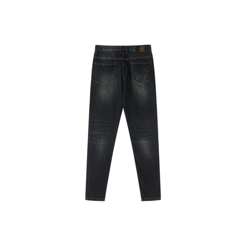 C'N'C Rhythm Party Series Fall And Winter Jeans Men's Denim Blue-1