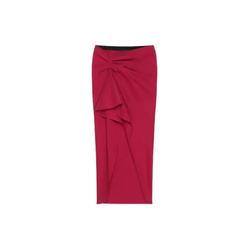 Givenchy Casual Long Skirts Women's Red Cherry