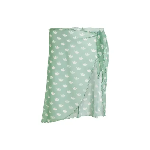 Adidas Originals MONOGRAM SARONG Casual Short Skirts Women's Green