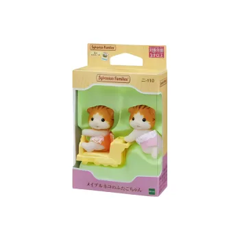 Sylvanian Families Maple Leaf Kitten Twins Dolls Plush Doll Small Size Tall