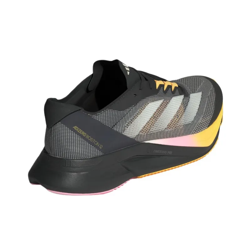 Adidas Adizero Boston 12 Core Black Zero Metalic Spark-3