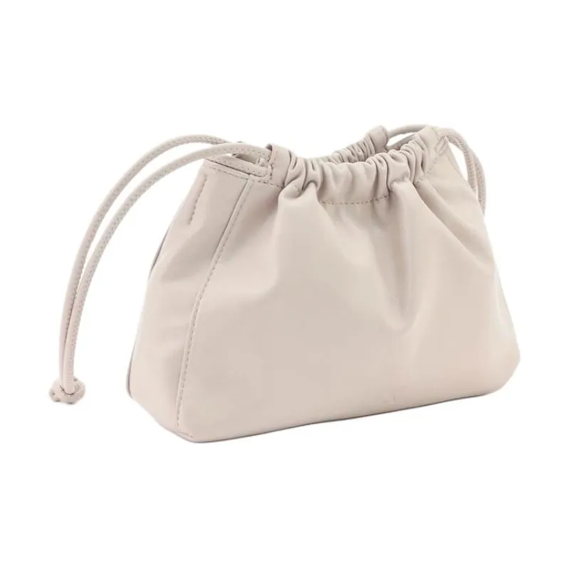 CALVIN KLEIN Synthetic Leather Shoulder Bag, Crossbody Bag Women's Gray Beige-1