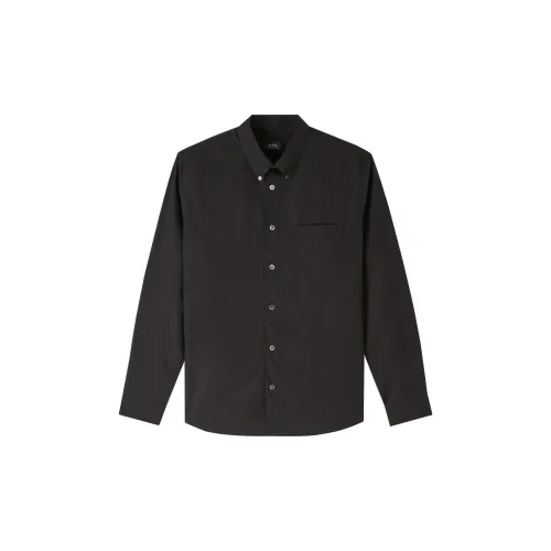 A.P.C Shirts Men Black