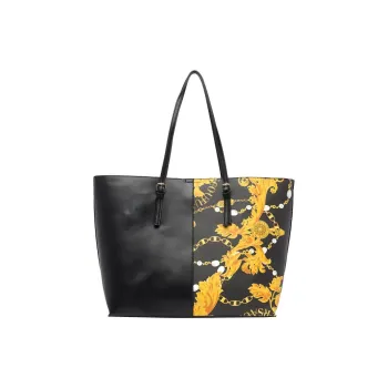 VERSACE JEANS COUTURE Baroque Pattern Open Top Tote Bag