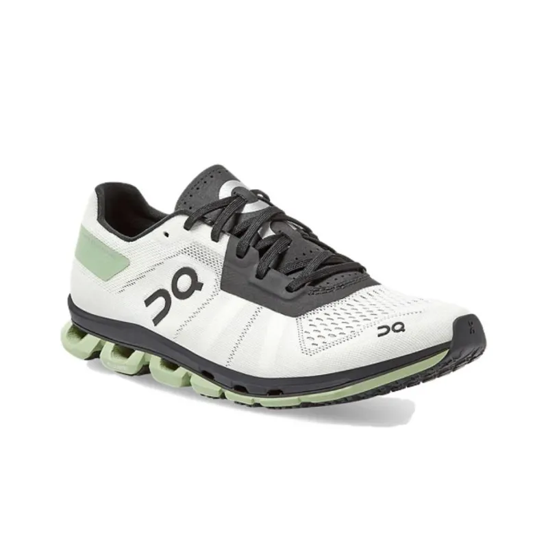 On Cloudflash Shock Absorbers Low Top Running Shoes Men's White Black-1