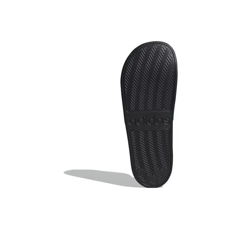 Adidas Adilette Shower Slides Vivid Green Bold Gold Core Black-5