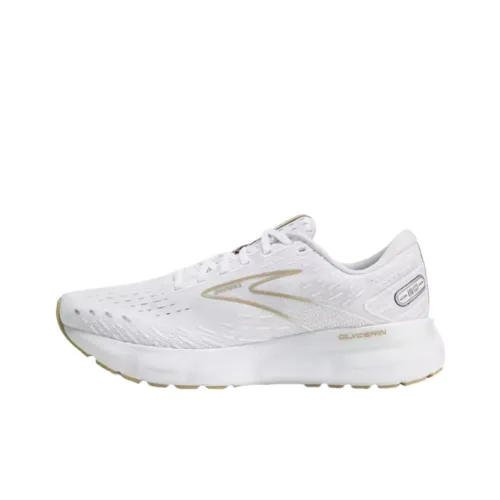 Brooks Glycerin 20 Running Shoes Men Low-Top White/Yellow