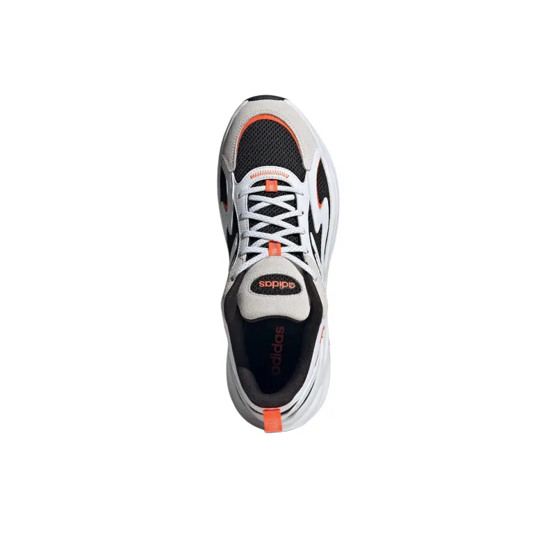 Adidas Ozwave Breathable Low Top Chunky Sneakers Unisex Black White Orange-4