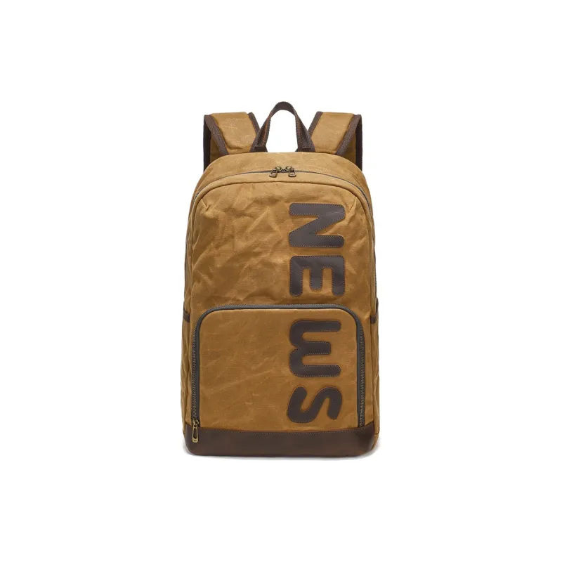 TTaG．baG Batik Canvas Backpack Men's Gray/Army Green/Khaki/Earth Yellow-15