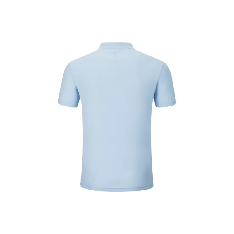 XTEP Comprehensive Training Short Sleeved Polo Shirt Men's Light Blue-1