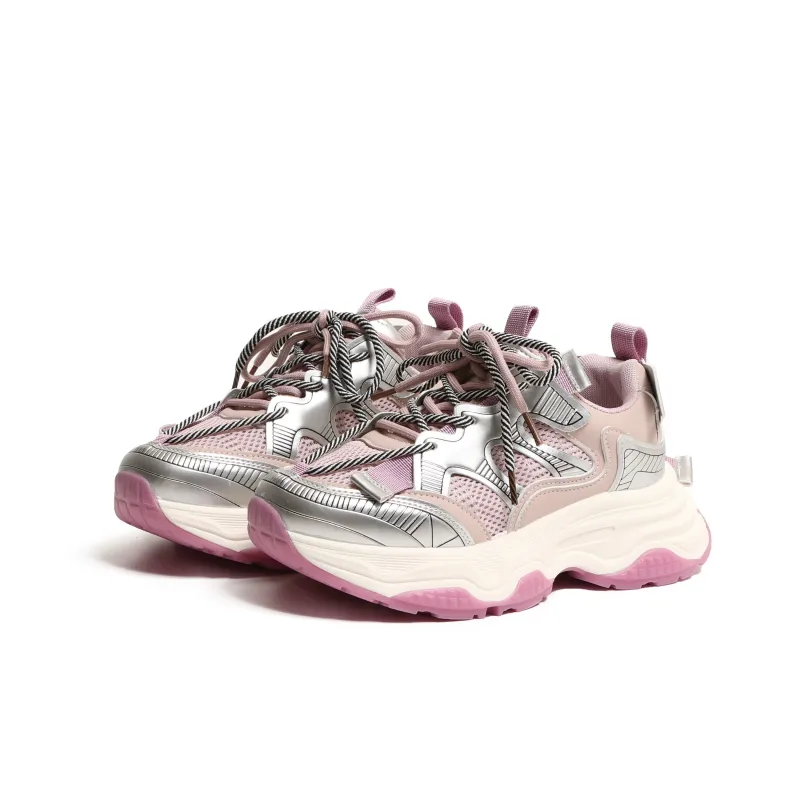 LXVB Slip-Resistant Breathable Low-Top Chunky Sneakers Women's-11