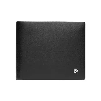 PIERRE CARDIN Top Grain Cow Leather Wallet Men's Multi-Layer Card Holder Regular Men's Black