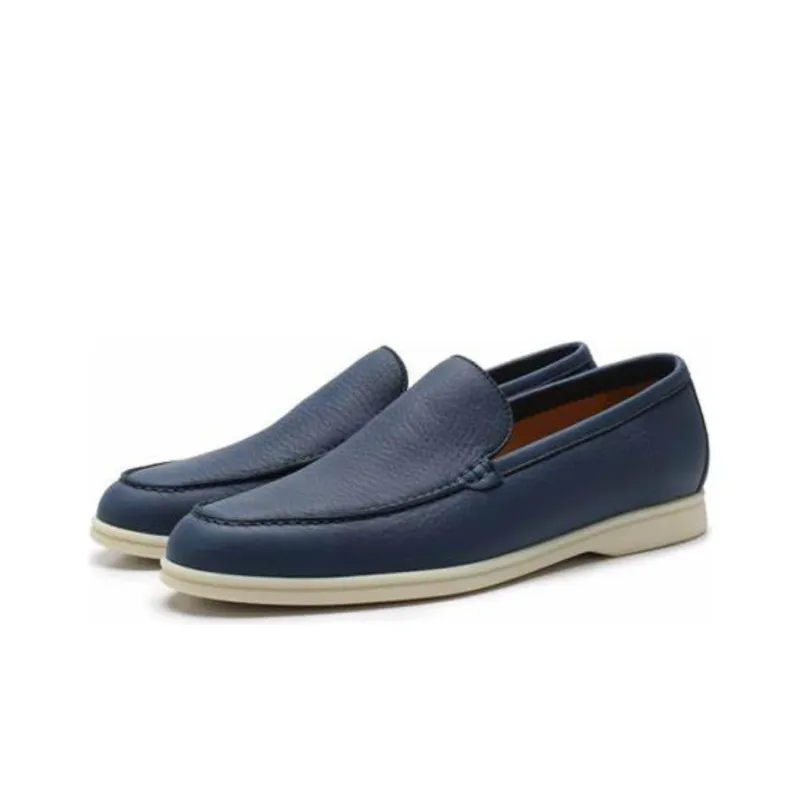 Loro Piana Loafers Men Blue-4