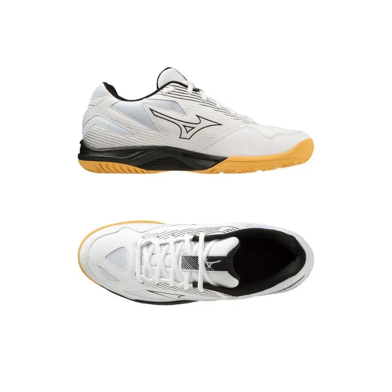 Mizuno Cyclone Speed 4 Low Top Training Shoes Unisex Black White-2