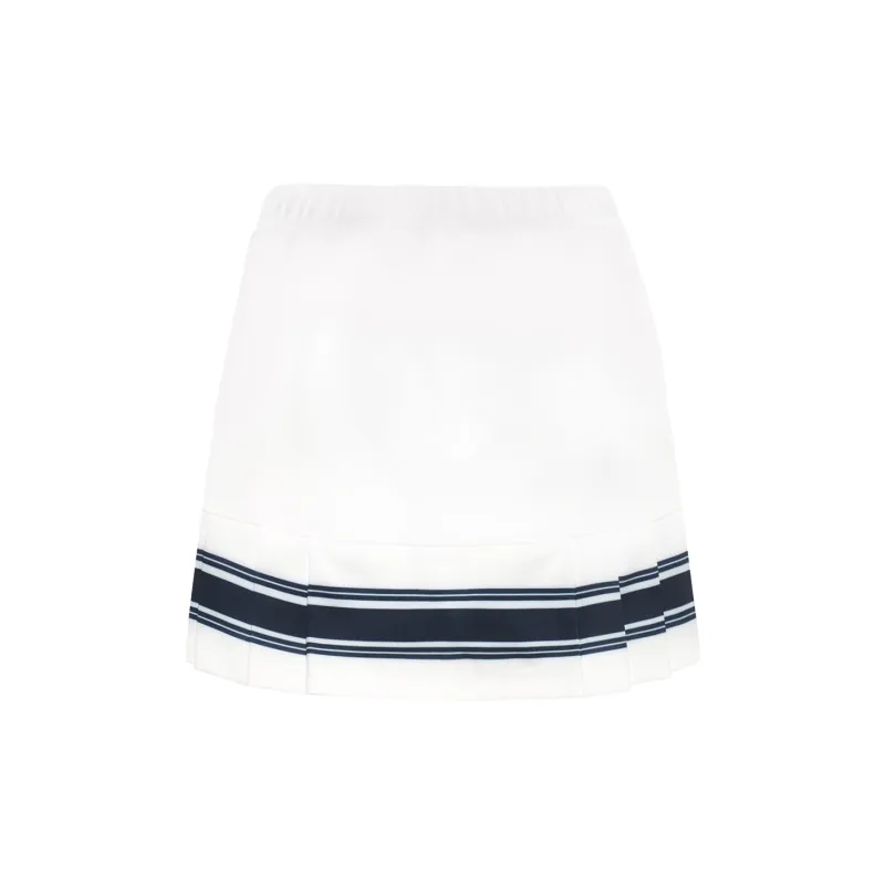 CORALIAN Casual Short Skirts Women's White-1