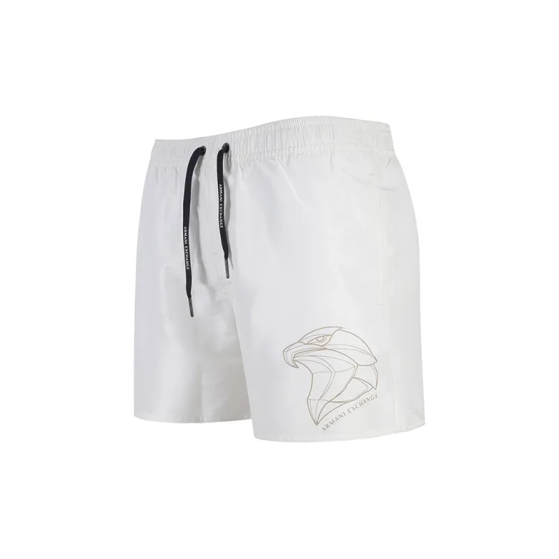 ARMANI EXCHANGE SS24 Beach Shorts Men's White-2