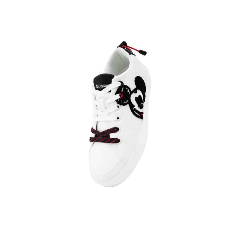 Desigual Low-Top Skateboard Shoes Women's White-2