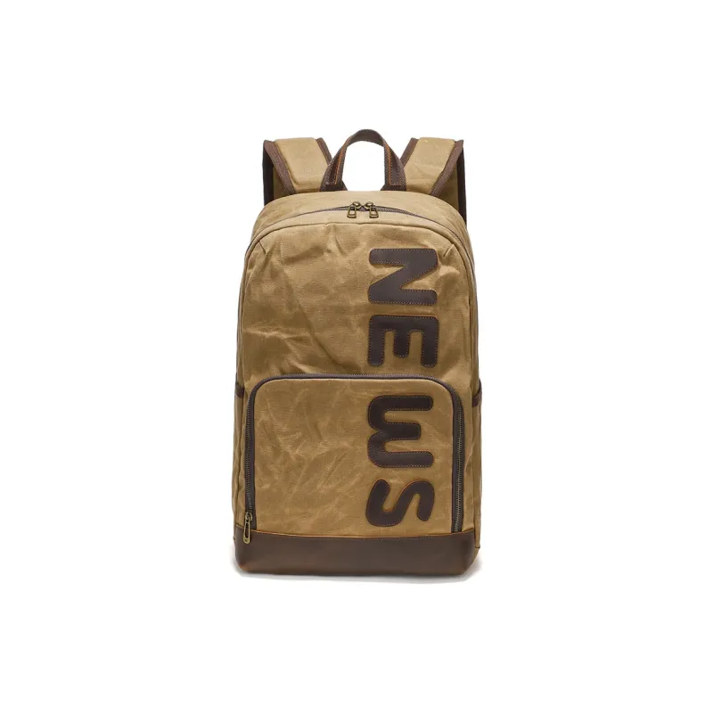 TTaG．baG Batik Canvas Backpack Men's Gray/Army Green/Khaki/Earth Yellow-10