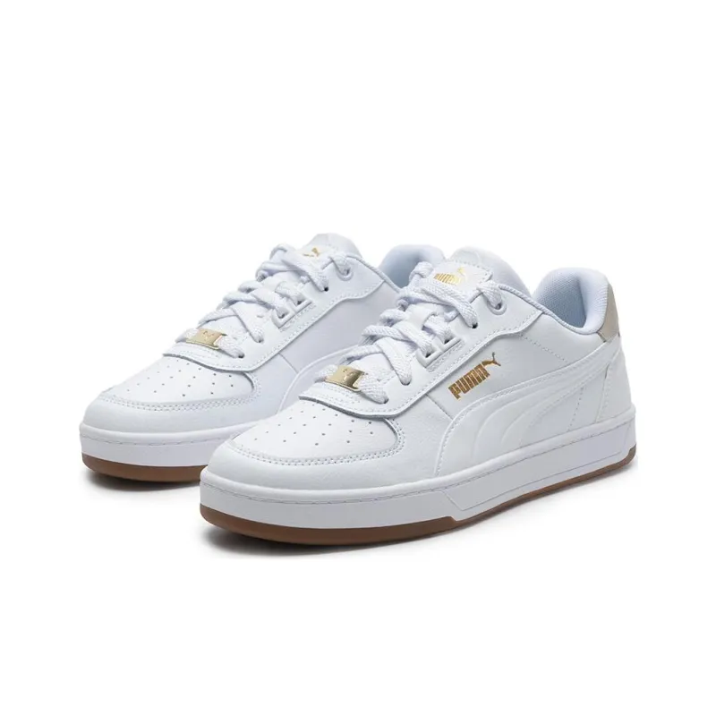 PUMA Caven 2.0 Wear Resistant Low Top Skateboard Shoes Unisex White-2
