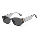 Transparent Gray Frame with Gray Black Lens