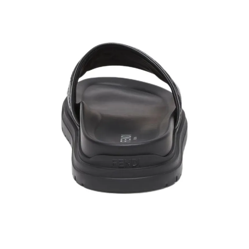 FENDI Ff Jacquard Open Toe Slides-4