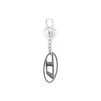 DIESEL Metal Keychains Unisex Black
