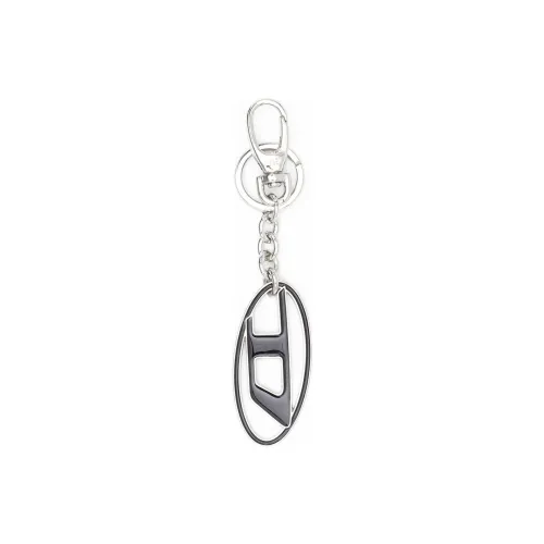 DIESEL Metal Keychains Unisex Black