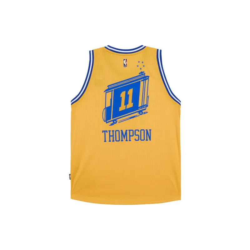 Adidas Basketball Jerseys Unisex Yellow Blue-1