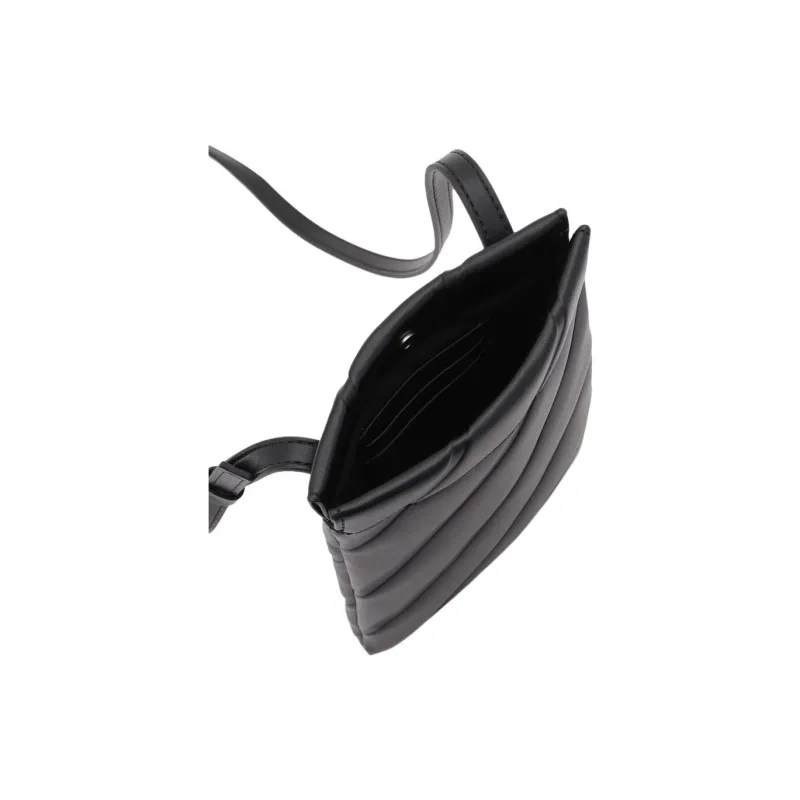 CALVIN KLEIN Polyurethane Cell Phone Pouch, Shoulder Bag, Crossbody Bag Women's Black-3
