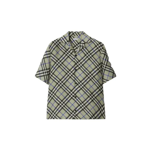 Burberry Shirts Men Green