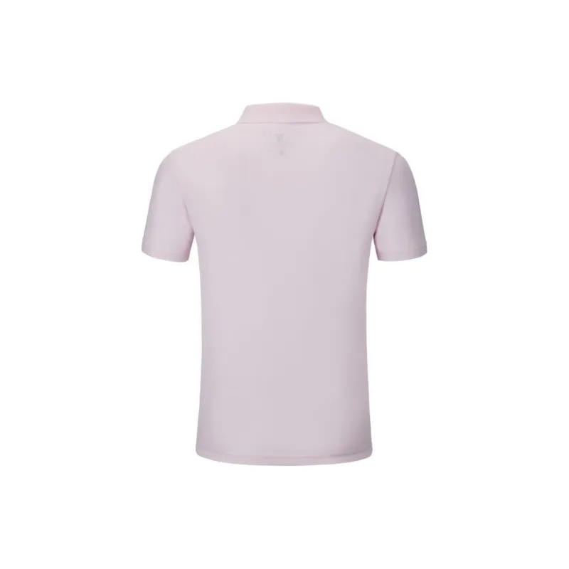 XTEP Comprehensive Training Short Sleeved Polo Shirt Men's Pink Purple-1