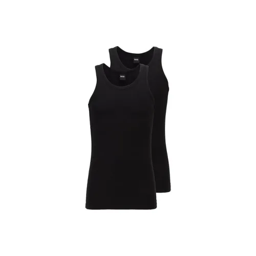 HUGO BOSS Tank Tops Men Set Of 2 Black