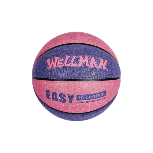 WELLman PU Basketball Pink Purple Size 7 Training Unisex