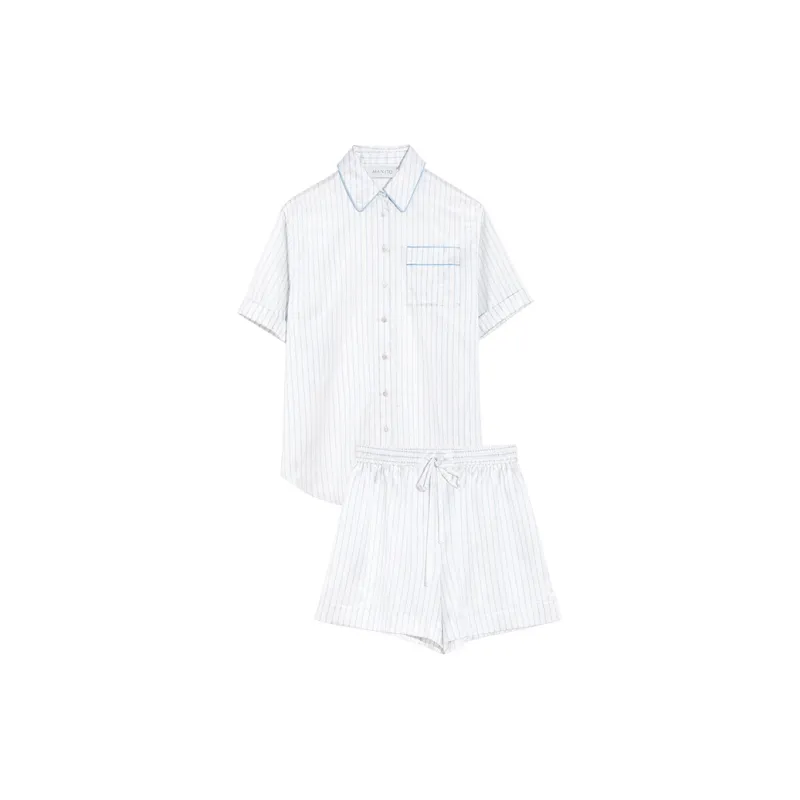 MANITO Hyper Pajama Set Women's Autumn Wave Blue-0