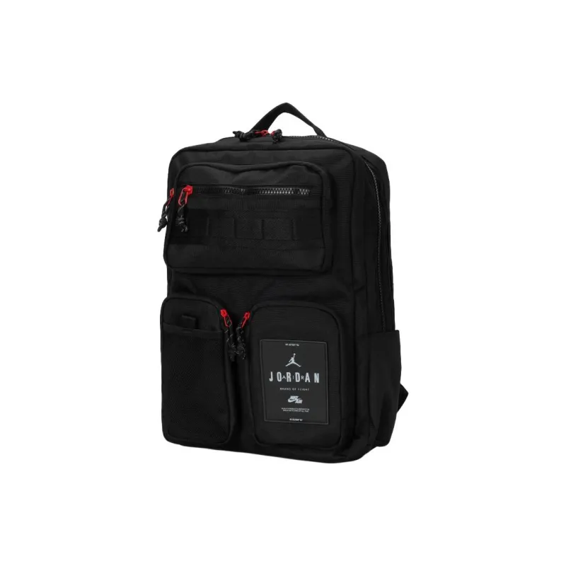 Jordan Polyester Backpack Medium Size Unisex Black-1