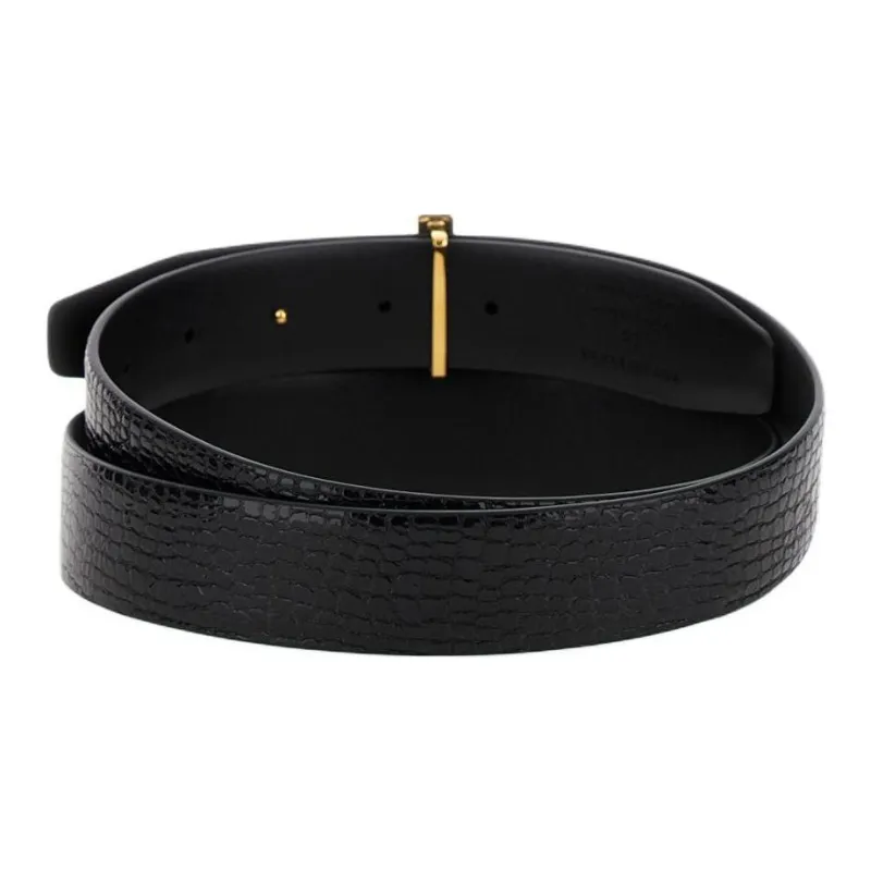 TOM FORD Croc-embossed Leather Belt-1