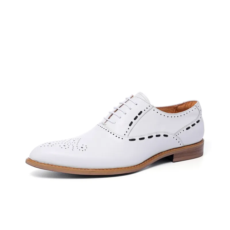 ASTON M.JAZZ Dress Shoes Men's White-1