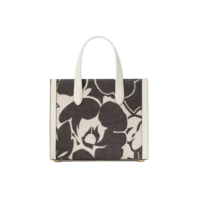 Kate Spade Jacquard Canvas Canvas Bag Handbags Small Size Women's Black Multicolor-1