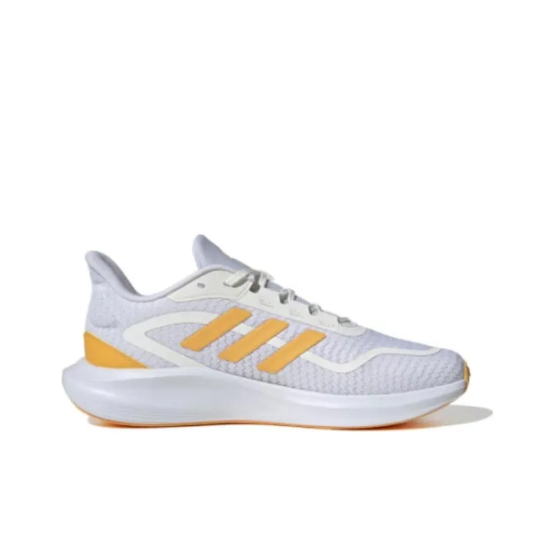 Adidas Anti Slip Wear Resistant Low Top Casual Running Shoes Unisex White Yellow-1