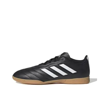 Adidas IC/IN Anti Slip Wear Resistant Soccer Shoes Men's White Black Brown