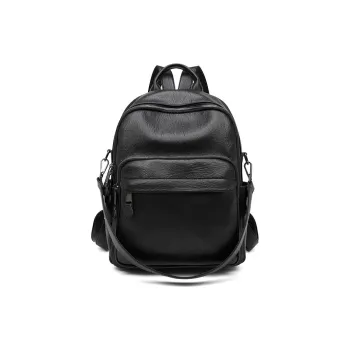 TTaG．baG Microfiber Leather Backpack Women's Black/Brown