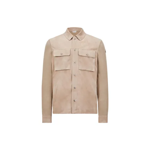 Moncler Shirts Men Beige