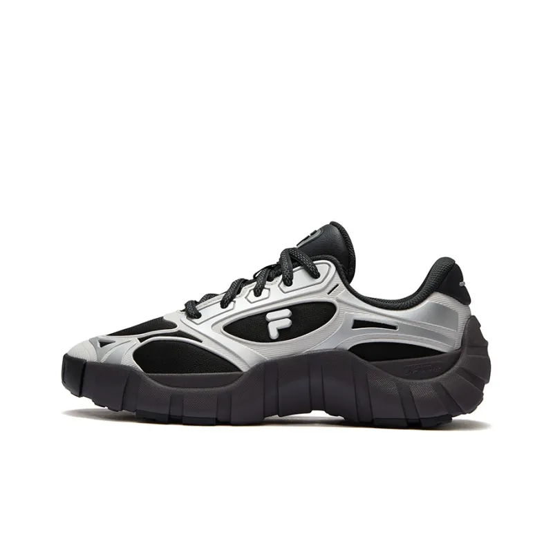 FILA FUSION BONE DX Spine Shoes Coverage Low-Top Casual Shoes Men's Black Gray-0