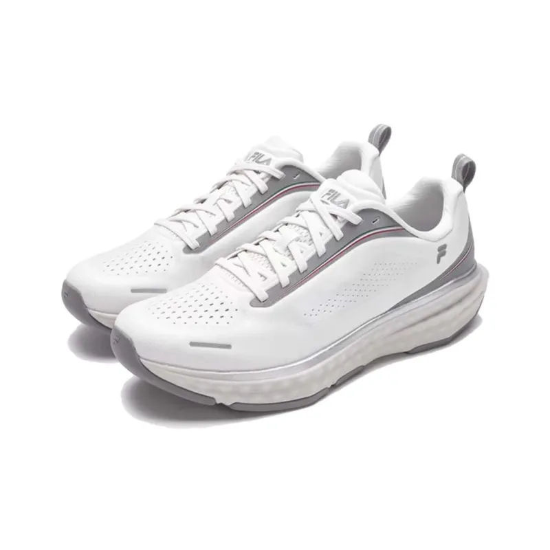 FILA ENERGY 2 Anti Slip Wear Resistant Low Top Casual Running Shoes Men's White Gray-1