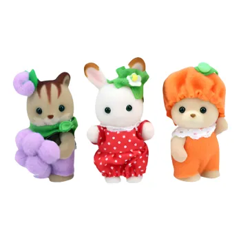 Sylvanian Families Grape Strawberry Orange Dolls Plush Doll Small Size Tall