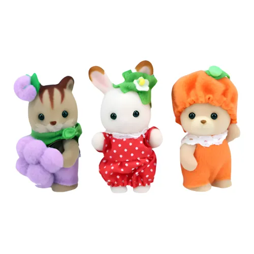 Sylvanian Families Grape Strawberry Orange Dolls Plush Doll Small Size Tall
