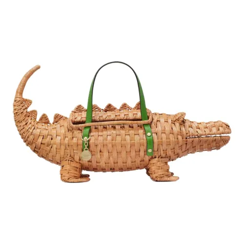 Kate Spade Wicker Handbag Women's Natural Multiple Colors