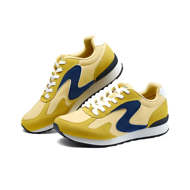 Skechers Street Cushioning Wear Resistant Low Top Casual Shoes Men's Bright Yellow-2